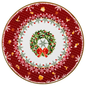 ТАРЕЛКА CHRISTMAS COLLECTION ДИАМЕТР=26 СМ ВЫСОТА=2,2 СМ (КОР=18ШТ.)